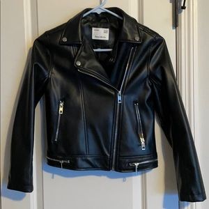 Zara girls Faux Leather Jacket
